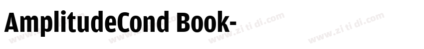 AmplitudeCond Book字体转换